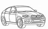 Bmw Coloring Pages Car I8 Getcolorings Print X6 sketch template