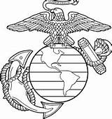 Usmc Ega Marines Emblem Symbol Vectorified Drawings sketch template