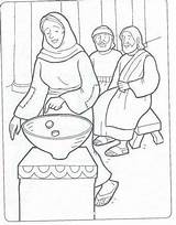 Widow Mite Jesus Widows Vedova Viuda Obolo Colouring Printable Hojas Fering Tenía Journaling Hoja Divyajanani Biblekids sketch template
