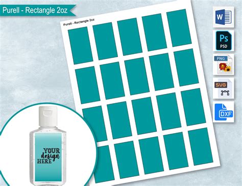 downloadable printable hand sanitizer label template