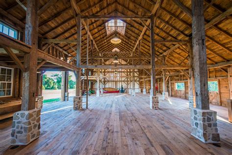 large barn timber frame wedding venue event center  heritage restorations