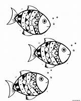 Poissons Nageoires Poisson sketch template