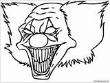 Clown Pages Funny Coloring Color Print sketch template