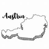 Austria Clip sketch template
