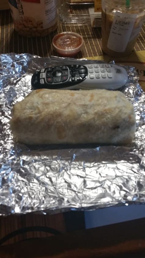 burrito size  comparison  direct tv main smaller remote control yum yelp