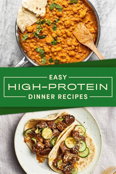 easy dinners   pack  ton  protein high protein recipes