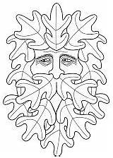 Man Green Carving sketch template