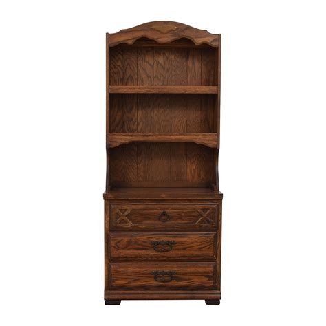 wood cabinet hutch   drawers storage