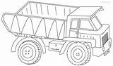 Truck Coloring Dump Pages Print sketch template