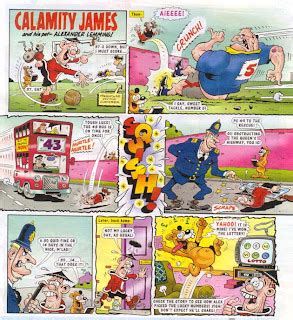 peter grays uk comic artists steve brights  beanos calamity james