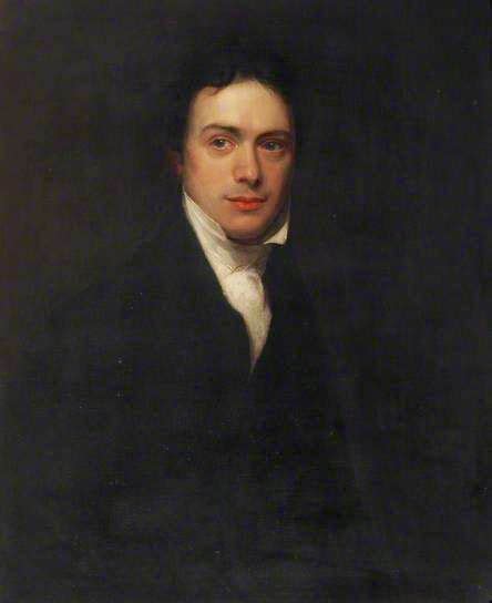 portrait  michael faraday   british chemist  physicist painting  henry william