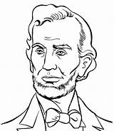 Lincoln Coloring Abraham Getcolorings Presidents sketch template