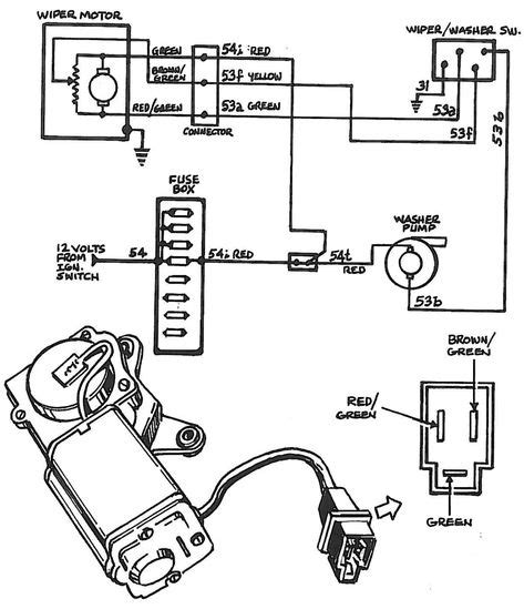 ford wiper  wiring diagram