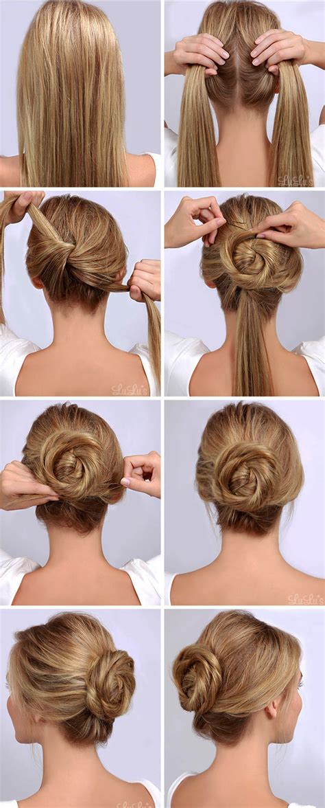 amazing braided bun roll hairstyle tutorials  long hair gymbuddy