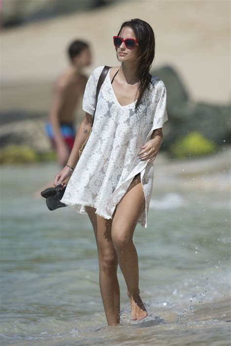Lucy Watson Bikini Candids Beach In Barbados 12 31 2015