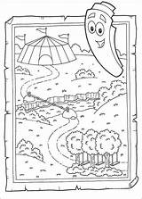 Dora Map Explorer Coloring Pages Printable Library Clipart Popular sketch template