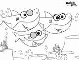 Shark Baby Coloring Pages Sheet Pinkfong Kids Stroy Arenda sketch template