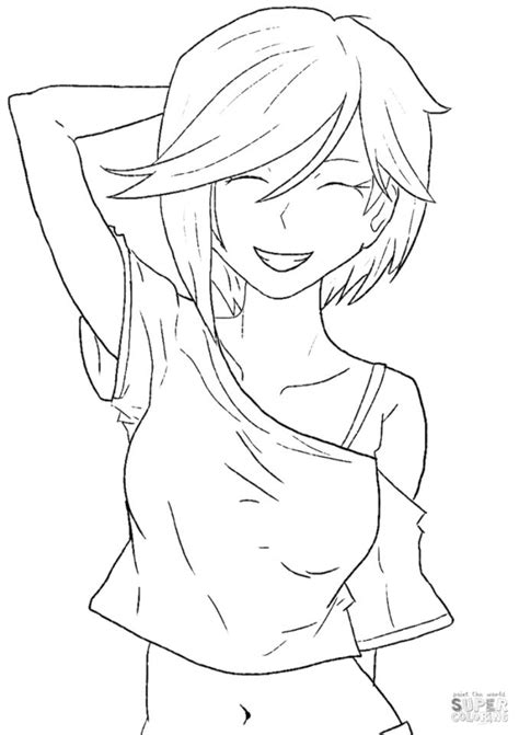 anime coloring pages eri coloring  drawing fc