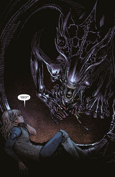 The Alien Queen Encounters A Human Female Alien Aliens Alienqueen