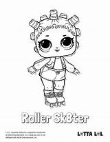 Lol Coloring Pages Surprise Roller Dolls Doll Sk8ter Lotta Series Color Printable sketch template