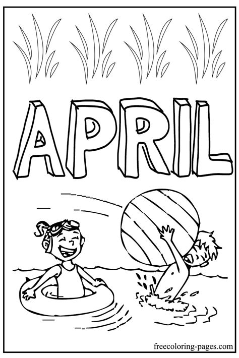 april coloring pages  print   downlaod  coloring