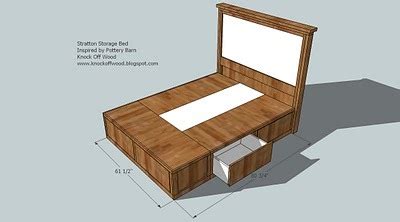 queen bed frame  drawers plans plans diy