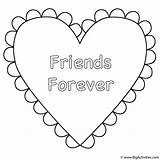 Coloring Forever Friends Heart Valentine Hearts Activity Great Do sketch template