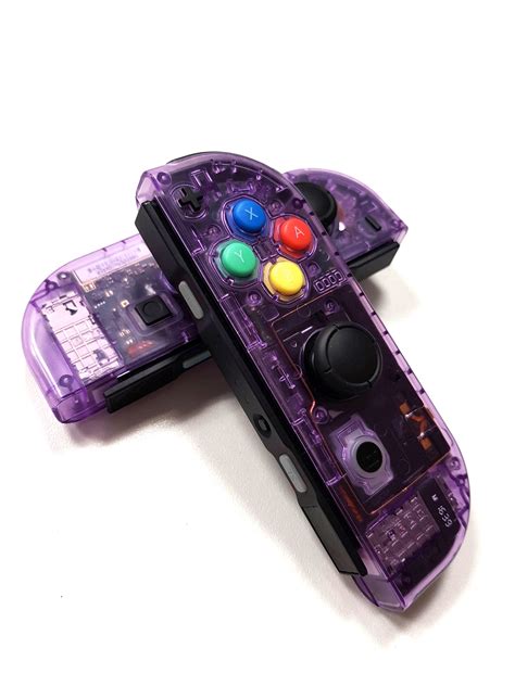 clear atomic purple joy   nintendo switch