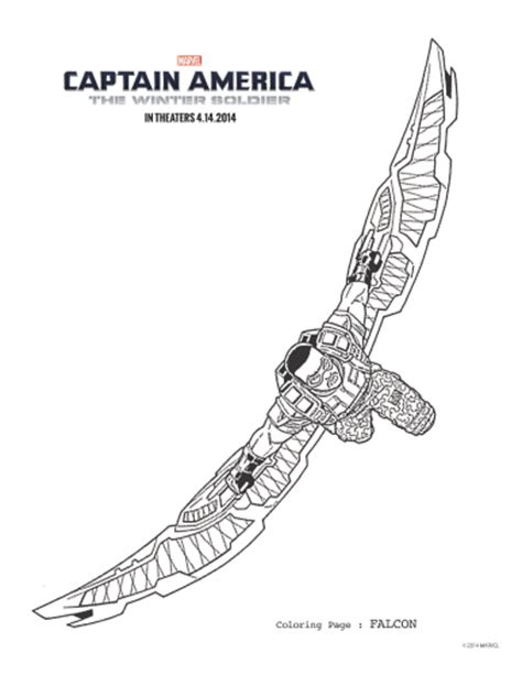 captain america  winter soldier falcon coloring page mama likes