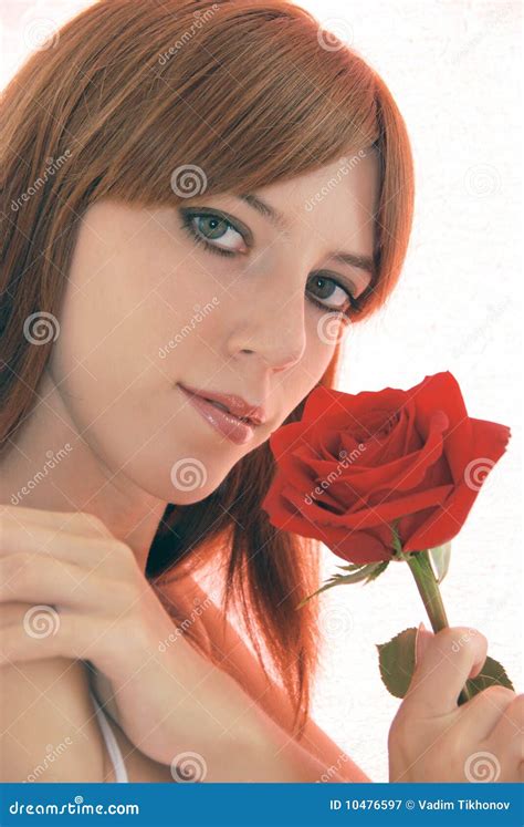 girl   rose stock image image  lips bonding
