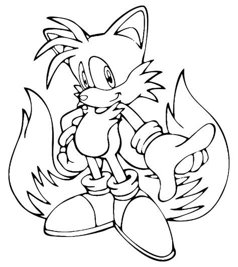 sonic  tails pages coloring pages