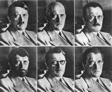 us government mockups of how hitler could have disguised himself 1940s