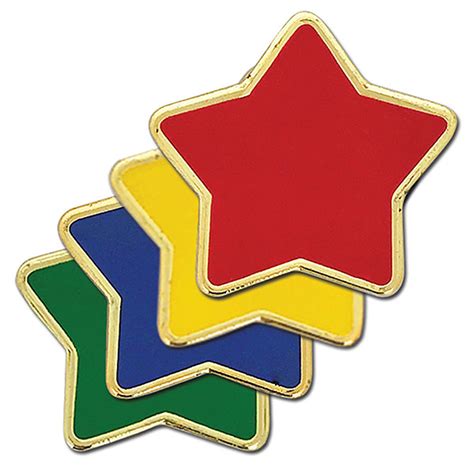 enamel star badge  mm choice   star colours