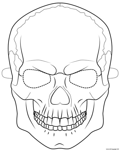 halloween mask coloring pages