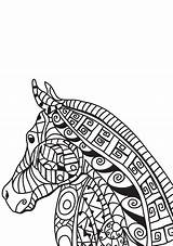 Mozaiek Paarden Mosaik Pferden Malvorlage Persoonlijke Maak sketch template