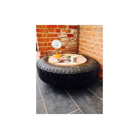 recycled coffee table tyre upcycled table retro home