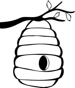 beehive bee hive outline clipart kid clipartix