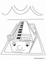 Harmonium Coloring Pages sketch template