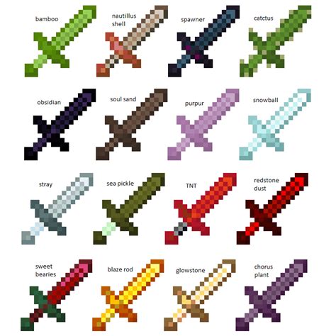 sword textures  random items  blocks