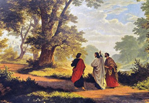 emmaus walk   resurrection  jesus