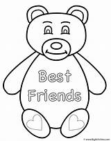 Coloring Teddy Animals Bear Friends Bears Activity Color Great Kids Who sketch template