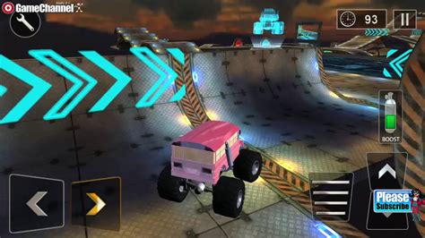 monster truck speed stunts   monster stunt race android gameplay video  youtube