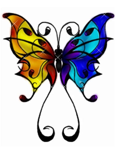 Ying Yang Butterfly Tattoo Design Find And Save Ideas