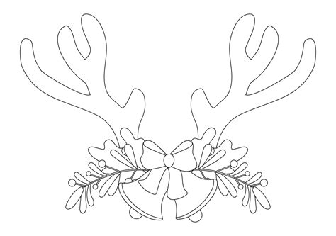 printable deer antlers printable world holiday