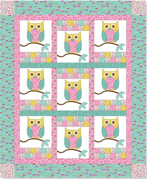 quilt inspiration  pattern day owls