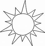 Sun Printable Coloring Template Bestcoloringpagesforkids Outline Kids Pages sketch template