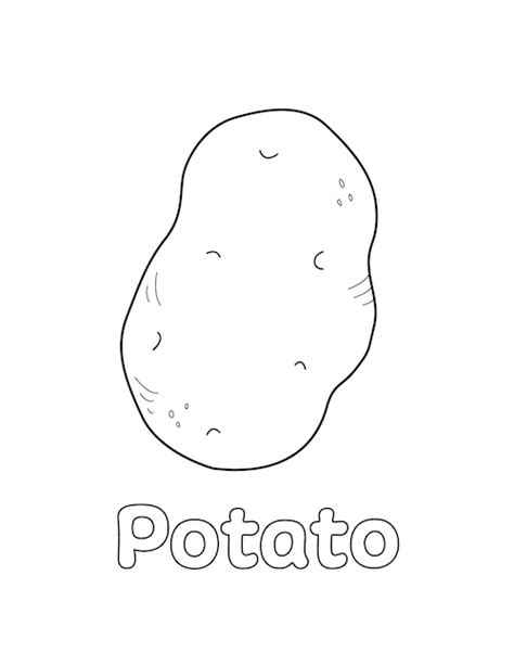 potatoes coloring page