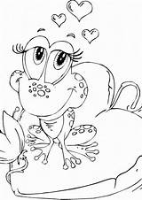 Coloring Pages Frog Easy Print Choose Board sketch template