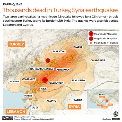 death toll rises above 5 000 after turkey syria earthquakes turkey