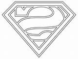 Superman sketch template